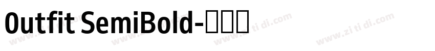 0utfit SemiBold字体转换